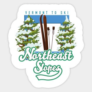 Northeast Slopes Vermont Ski logo Sticker